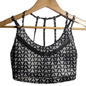Victoria's Secret Black and White Sports Bra - Size Small